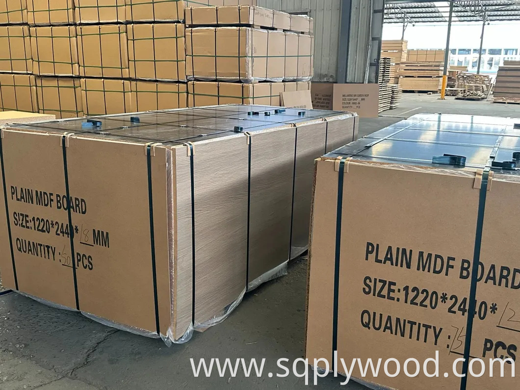 18mm E2 Grade Honsoar UV Pet Film Melamine MDF for Furniture